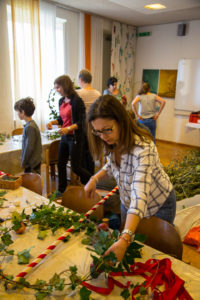 Palmbaumbinden und Palmsonntag