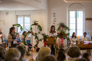 Palmbaumbinden und Palmsonntag